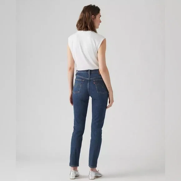 Levi's Women's High Rise Jeans - Dark Blue - Picture 2 of 12